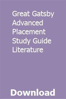 THE GREAT GATSBY ADVANCED PLACEMENT STUDY GUIDE Ebook Reader